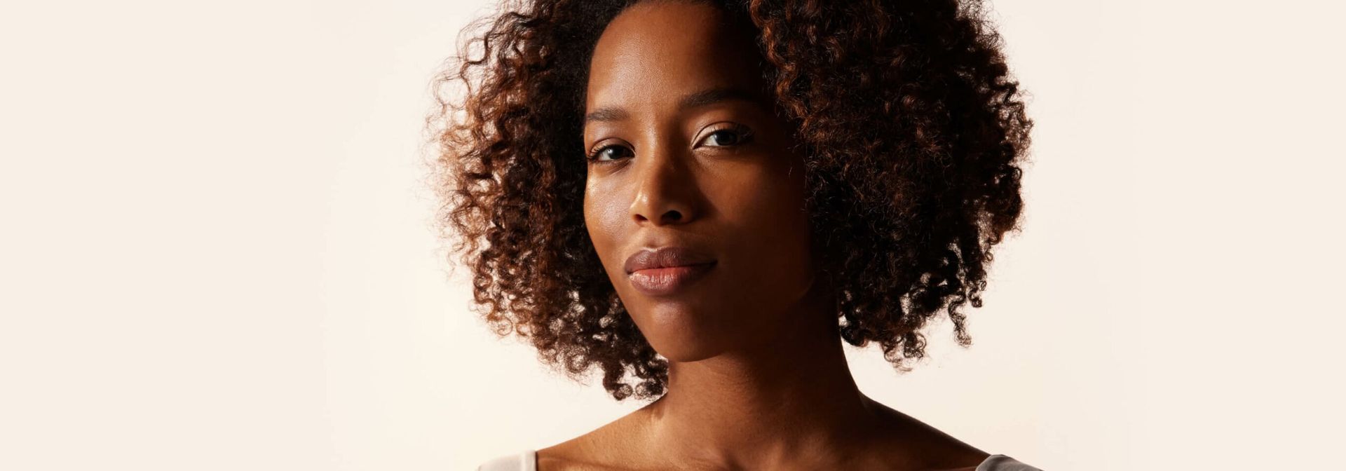 An adult woman looking at the camera.